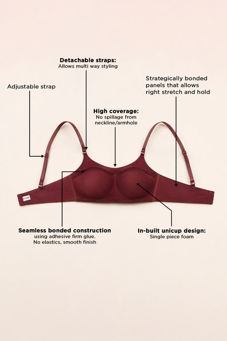Zivame Miracle Padded Non Wired Full Coverage T-Shirt Bra - Jet Black — image 8